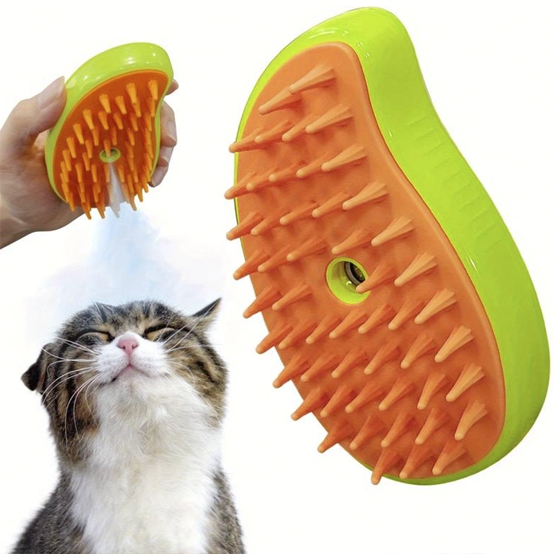 Steam pet brush product photo from the Pelusitas landing page